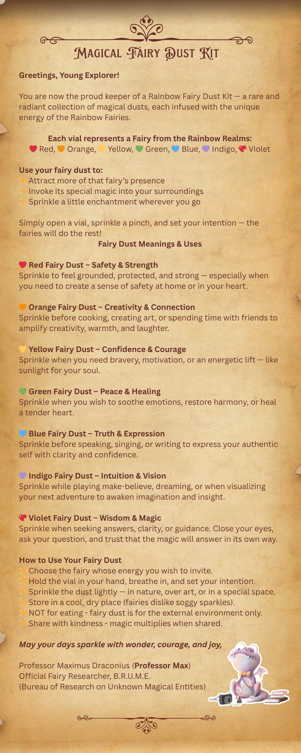 Rainbow Fairies: a Field Guide PLUS Fairy Dust Kit Bundle