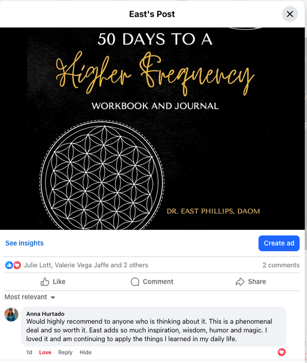 50 Days to a Higher Frequency Workbook + Journal