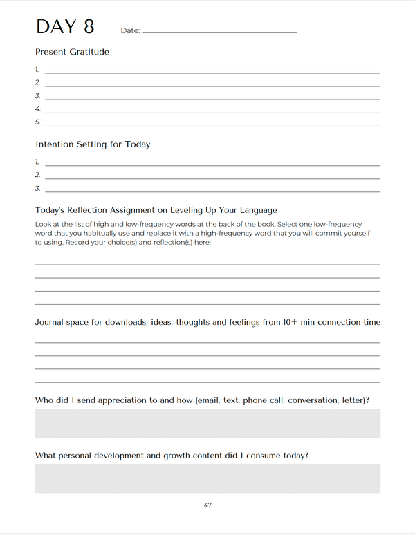 Elevate: 50 Days to Transformation Workbook + Journal
